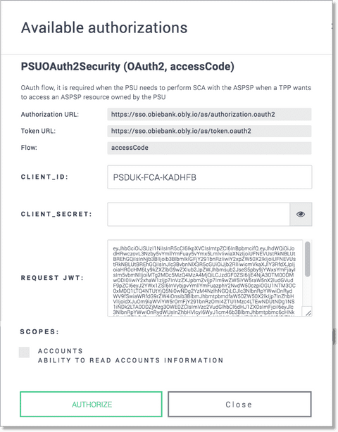 psu authentication psu authentication